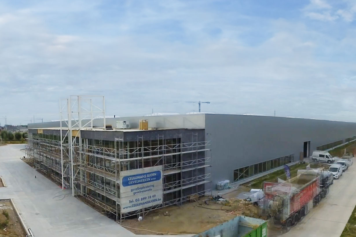 Mise à jour : la construction du nouveau site de production à Hooglede (BE) est terminée